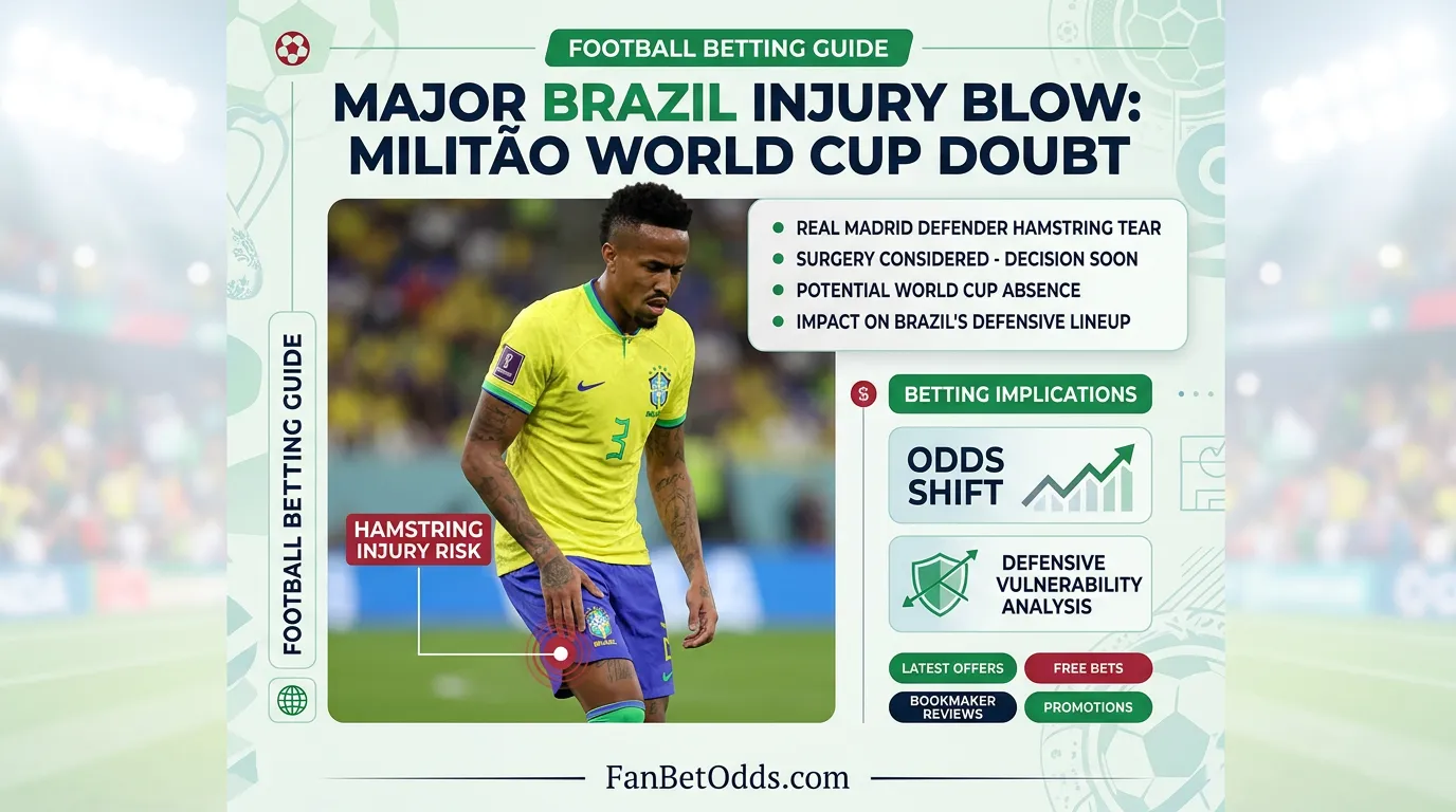 Éder Militão injury scare - Brazil World Cup 2026 defensive crisis
